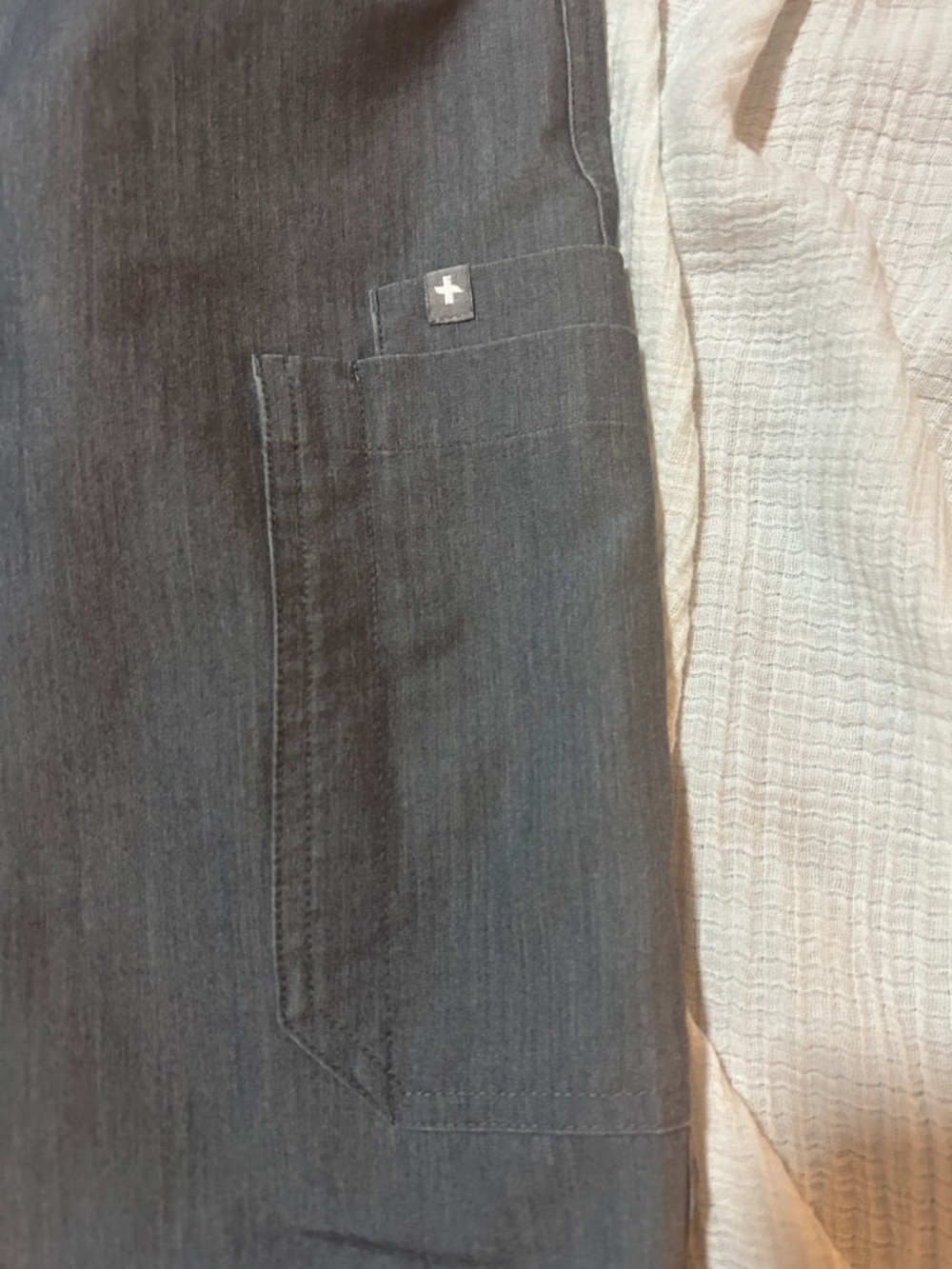 Figs Gray Yola Pants with Teal Drawstring XXS Petite Healthcare/ Vet Medicine - Picture 9 of 11